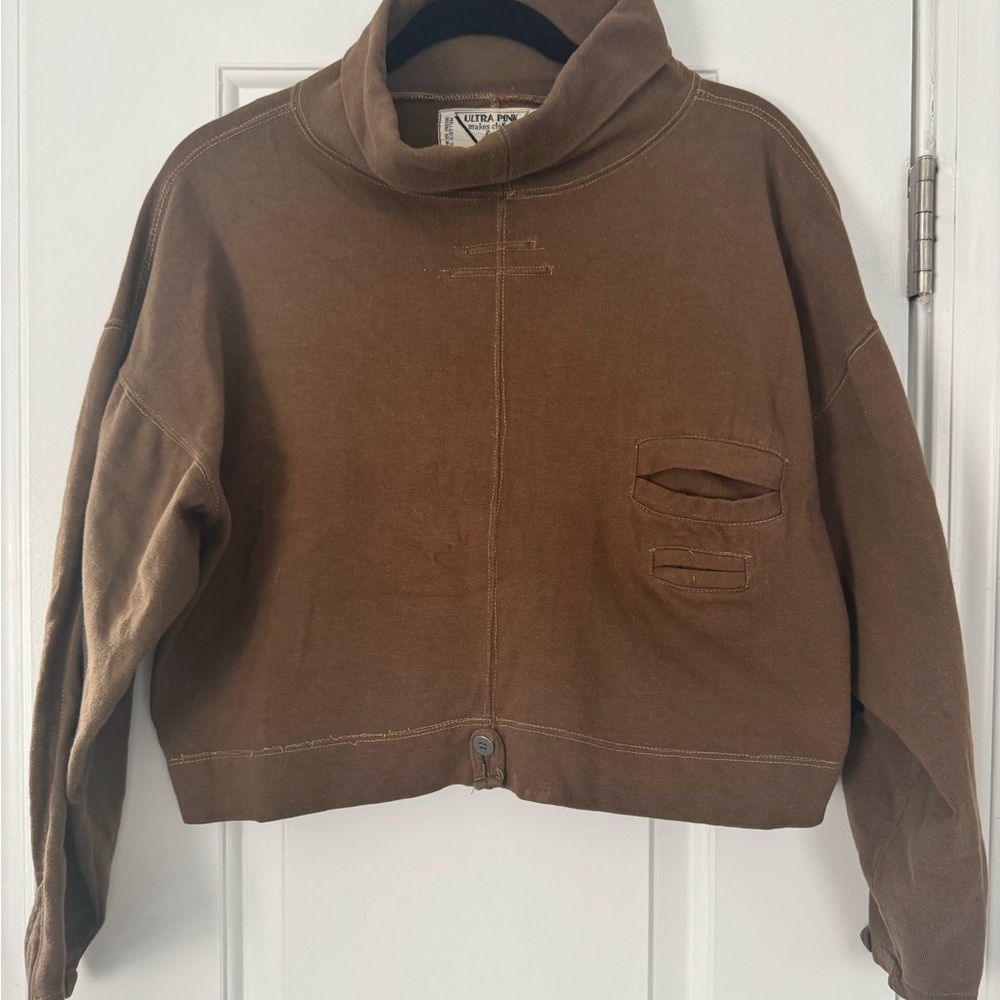 True Vintage Ultra Pink Brown Cotton Top